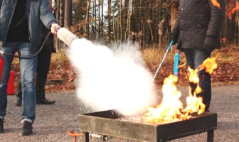 Using a fire extinguisher as a weapon Using a fire extinguisher as a weapon
