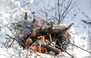 The right way to create fire in winter