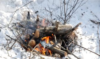 The right way to create fire in winter The right way to create fire in winter