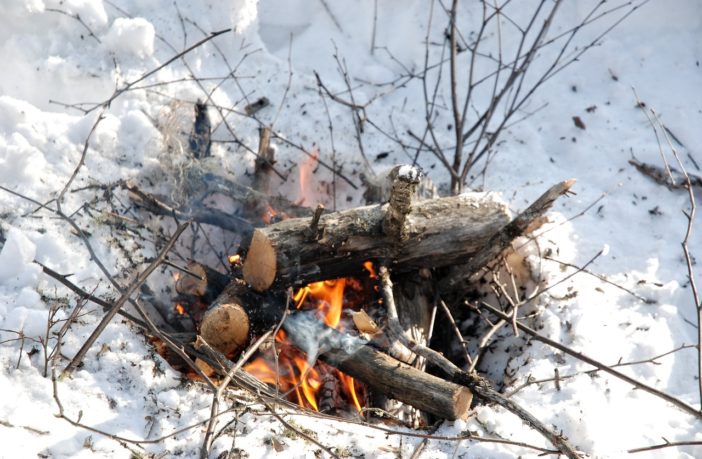 The right way to create fire in winter